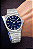 Relógio Orient Prx Masculino Prata Fundo Azul Clássico Aço MBSS1493 D1SX Original - Imagem 3