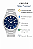 Relógio Orient Prx Masculino Prata Fundo Azul Clássico Aço MBSS1493 D1SX Original - Imagem 2