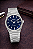 Relógio Orient Prx Masculino Prata Fundo Azul Clássico Aço MBSS1493 D1SX Original - Imagem 4