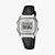Relógio Casio Digital Unissex Vintage Prata Pulseira de Couro Preta LA680WEL-1DF - Imagem 1