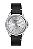 Relógio Mondaine Masculino Analógico Slim Prata Fundo Preto Pulseira Couro Preta 32946G0MVNO3 - Imagem 1