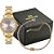 Kit Relógio Seculus Feminino Analógico Aço Dourado Mostrador Champagne Com Cristais 44340LPSKDS1K1 - Imagem 1