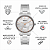 Relógio Orient Feminino Prata Mostrador Mosaico Madrepérola Aço FTSS0118 S1SX Original - Imagem 3