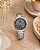 Relógio Orient Feminino Analógico Eternal Aço Prata Fundo Cinza Calendário FTSS1150 G1SX - Imagem 3