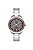 Relógio Orient Feminino Analógico Eternal Aço Prata Fundo Cinza Calendário FTSS1150 G1SX - Imagem 1