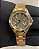 Relógio Orient Feminino Dourado Estilo Cronógrafo Fundo Cinza Cristais FGSSM088 G1KX Original - Imagem 4