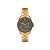 Relógio Orient Feminino Dourado Estilo Cronógrafo Fundo Cinza Cristais FGSSM088 G1KX Original - Imagem 1