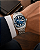 Relógio Orient Masculino Automático Heritage 3 Estrelas Aço Safira Fundo Azul YN6SS004 D1SX - Imagem 6