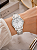 Relógio Champion Feminino Analógico Aço Prata Mostrador Branco Elegance CN25181Q - Imagem 2