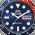 Relógio Orient Masculino Automático F49SS026NH Submariner Pepsi Azul 42mm Aço Inox 10 ATM - Imagem 2