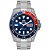 Relógio Orient Masculino Automático F49SS026NH Submariner Pepsi Azul 42mm Aço Inox 10 ATM - Imagem 4