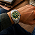 Relógio Orient Masculino Automático 3 Estrelas Heritage Aço Safira Persiana Verde YN6SS019E1SX - Imagem 2