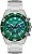 Relógio Orient Masculino Analógico Cronógrafo Solar Elite Sea Aço Safira Fundo Verde MBSSC288E1SX - Imagem 1