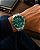 Relógio Orient Masculino Analógico Cronógrafo Solar Elite Sea Aço Safira Fundo Verde MBSSC288E1SX - Imagem 4