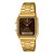 Relógio Casio Vintage Dourado Fundo Marrom Café AQ-230GA-5AMQY Unissex Original - Imagem 1