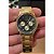 Relógio Orient Feminino Dourado Multifunção Fundo Grafite Cristais FTSSM064 G3KX Original - Imagem 7
