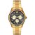 Relógio Orient Feminino Dourado Multifunção Fundo Grafite Cristais FTSSM064 G3KX Original - Imagem 1