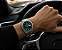 Relógio Orient Masculino Automático Heritage 3 Estrelas Aço Safira Aro Canelado Verde YN6SS026E1SX - Imagem 2