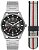 Relógio Orient Masculino Analógico Dupla Pulseira Aço Prata Mostrador Preto MBSS1451P2SX - Imagem 1