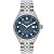 Relógio Orient Masculino Analógico Aço Prata Mostrador Azul Pulseira Jubilee MBSS1518D2SX - Imagem 1