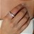 Anel Aparador 4mm Inteiro Moissanite Prata 925 - Imagem 2