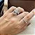 Anel Aparador 4mm Inteiro Moissanite Prata 925 - Imagem 6