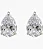 Brinco Gota 4x6mm Moissanite Prata 925 - Imagem 1
