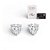 Brinco Coração 5x5mm Moissanite Prata 925 - Imagem 4