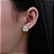 Brinco Quadrado Cravejado 5x5mm Moissanite Prata 925 - Imagem 3