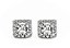 Brinco Quadrado Cravejado 5x5mm Moissanite Prata 925 - Imagem 2