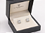 Brinco Quadrado Cravejado 5x5mm Moissanite Prata 925 com Ródio - Imagem 3