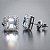 Brinco Quadrado Cravejado 5x5mm Moissanite Prata 925 - Imagem 6