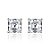 Brinco Quadrado 6x6mm Moissanite Prata 925 - Imagem 3