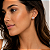 Brinco Flor 5,0mm Moissanite Prata 925 com Ródio - Imagem 3
