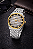 Relógio Orient Masculino Automático Heritage Bicolor Safira Prata YN6TT014 S1SX Original - Imagem 3
