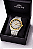 Relógio Orient Masculino Automático Heritage Bicolor Safira Prata YN6TT014 S1SX Original - Imagem 4