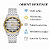 Relógio Orient Masculino Automático Heritage Bicolor Safira Prata YN6TT014 S1SX Original - Imagem 2