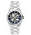 Relógio Orient Masculino Analógico Automático Skeleton Aço Prata Fundo Azul 42mm NH7SS006 D1SX - Imagem 1