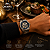 Relógio Orient Masculino Analógico Automático Skeleton Aço Prata Fundo Azul 42mm NH7SS006 D1SX - Imagem 3