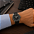 Relógio Orient Masculino Analógico Automático Aço Prata Pulseira Couro Fundo Preto NH3SC017 P2PX - Imagem 2