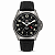 Relógio Orient Masculino Analógico Automático Aço Prata Pulseira Couro Fundo Preto NH3SC017 P2PX - Imagem 1