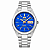 Relógio Orient Masculino Analógico Automático 3 Estrelas Aço Prata Fundo Azul 37mm 469WA3NHA1SX - Imagem 1