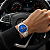 Relógio Orient Masculino Analógico Automático 3 Estrelas Aço Prata Fundo Azul 37mm 469WA3NHA1SX - Imagem 3