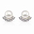 Brinco Pérola e Moissanite 2mm Prata 925 com Ródio - Imagem 1
