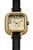 Relógio Seculus Feminino Analógico Retangular Dourado Couro Preto Vidro Facetado 44277LPSVDR1 - Imagem 1