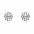 Brinco Flor Cravejada 2,0mm Moissanite Prata 925 com Ródio - Imagem 5