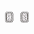 Brinco Retangular 5x7mm Cravejado Moissanite Prata 925 com Ródio - Imagem 6