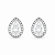 Brinco Gota 6x8mm Cravejado Moissanite Prata 925 com Ródio - Imagem 6