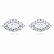 Brinco Navete 4x8mm Cravejado Moissanite Prata 925 com Ródio - Imagem 1