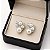 Brinco Cacho de Pérolas Moissanites1,5mm e 2mm Prata 925 com Ródio - Imagem 3